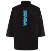Ten Pearl Button Black Chef Coat Thumbnail